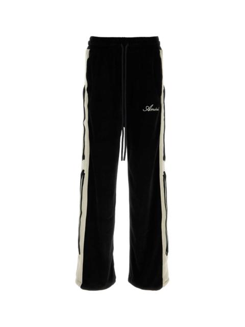 AMIRI Amiri Men Black Velvet Joggers
