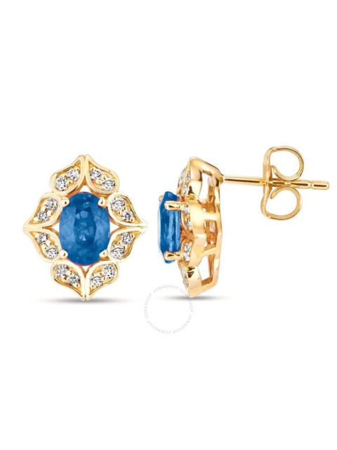 Other Designers Le Vian  Blueberry Sapphire Earrings set in 14K Honey Gold