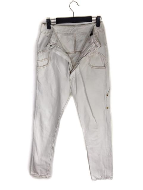 Other Designers Issey Miyake - Mercibeaucoup Double Waist Low Crotch Slim Jeans Eri Utsugi