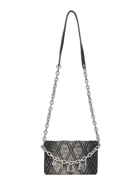 Diesel Black Charm-D Wallet Strap wallet on chain