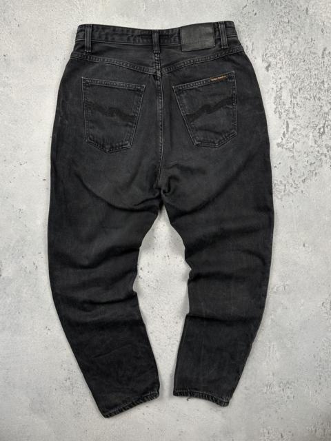 Nudie Jeans Nudie Jeans Breezy Britt Black Worn Tapered Fit Denim Pants