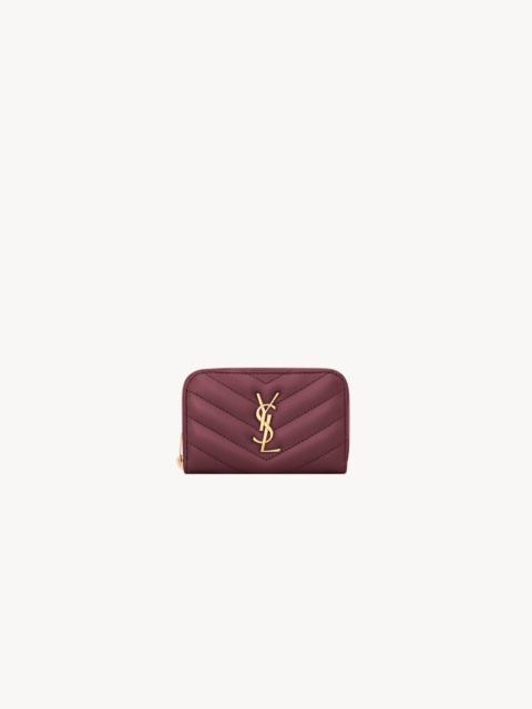 SAINT LAURENT CASSANDRE CHANGE PURSE IN LAMBSKIN