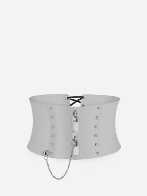 Dolce & Gabbana High corset belt with padlocks