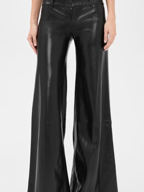 Alice + Olivia Olivia Vegan Leather Wide Leg Flare Pants