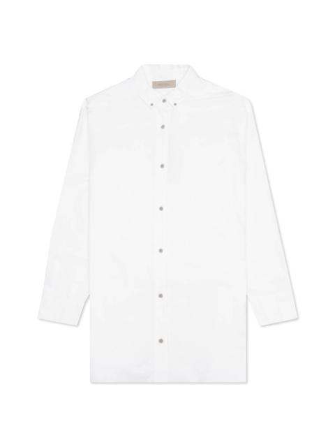 ESSENTIALS ESSENTIALS WOMEN'S OVERSIZED OXFORD - WHITE