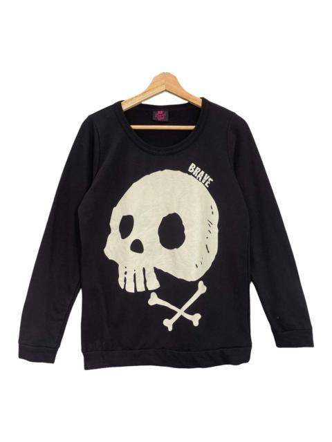 Other Designers Vintage - RIOT💥 Skull Crewneck Sweatshirt Size S