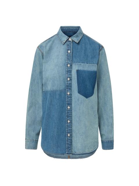 VERONICA BEARD DALMA DENIM BUTTON-DOWN SHIRT