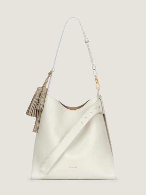 MEDIUM BELTED HOBO BAG IN LEATHER