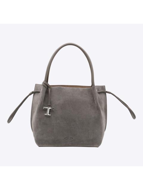 Tod's Tods Grey Leather Totes