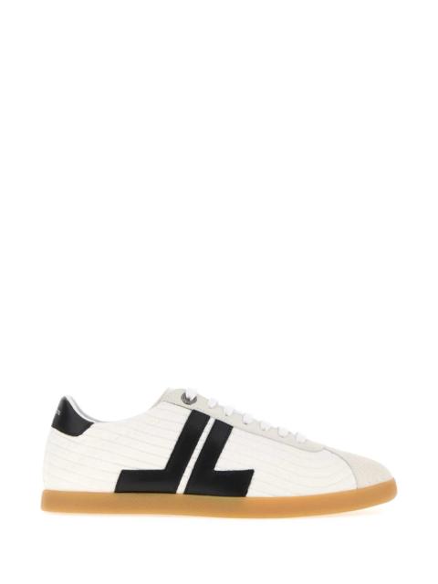 Lanvin Lanvin Women White Canvas Glen 2.0 Sneakers