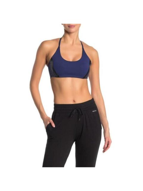 Other Designers Birdiebee Womens S Navy Black Stripe Strap Detail Sports Bra Strappy NWT