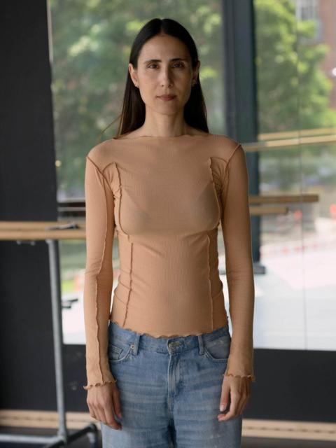 BASERANGE Omato Long Sleeve Tee - Fine Organic Cotton Rib