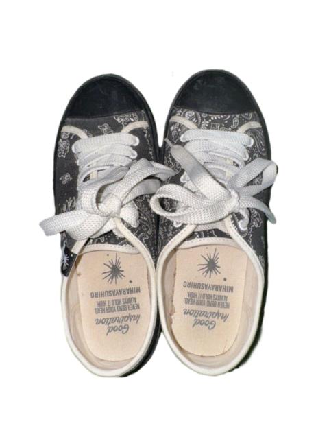 Maison MIHARAYASUHIRO Black Paisley Low Top Trainers