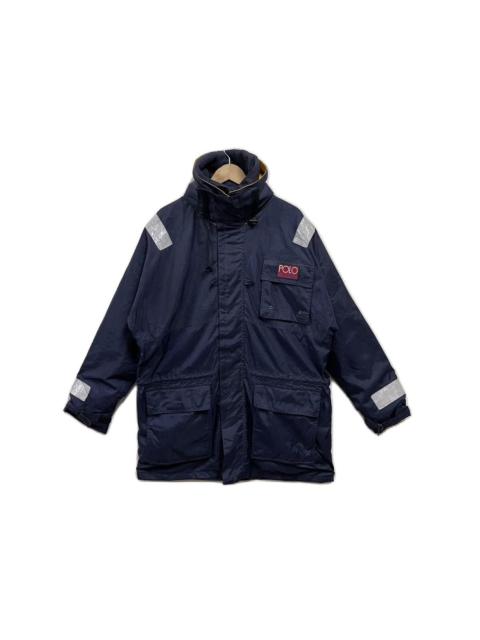 Vintage 90s Polo Hi Tech Reflective Fireman Jacket