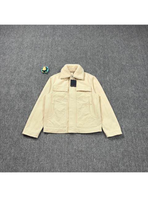 Louis Vuitton Louis Vuitton LV off-white log print coat