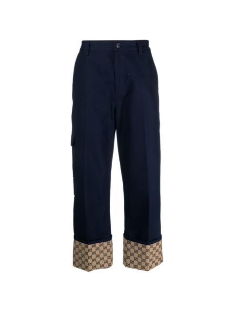 GUCCI GG Supreme straight-leg trousers