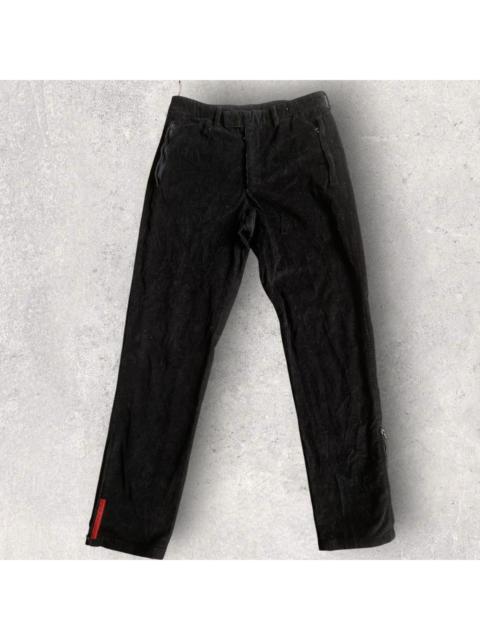 Prada Vintage 2000’s Prada Sport Corduroy Red Tap