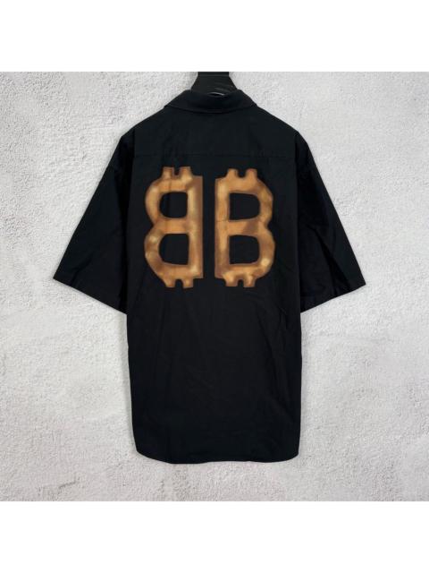 BALENCIAGA Balenciaga Crypto Short Sleeve Shirt