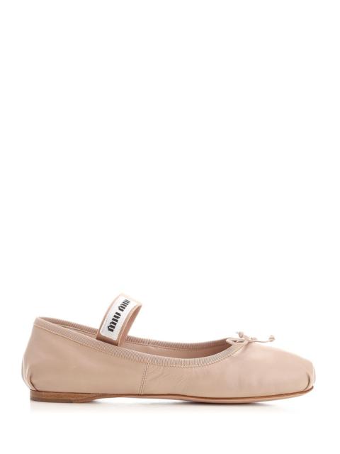 Miu Miu Miu Miu Women Leather Ballet Flats