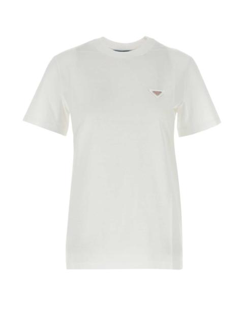 Prada Prada Women White Cotton T-Shirt