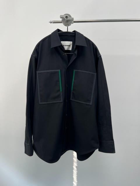Jil Sander Jil Sander SS20 Oversized Color-Block Large Square Stitch Shirt Jacket