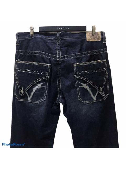 Other Designers Japanese Brand Dragon Spiral Long Flap Denim Jeans