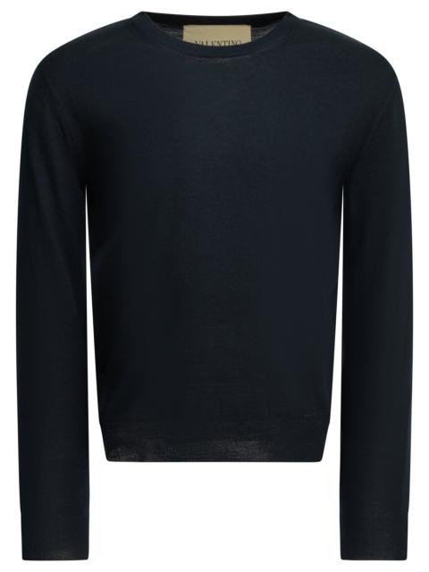 Valentino Valentino Vlogo Signature Crewneck Sweater Blue
