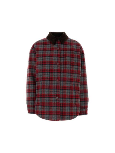 Miu Miu MIU MIU Embroidered Wool Down Jacket New & Authentic (Women'