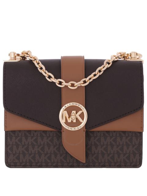 Other Designers Michael Kors Ladies Greenwich Small Presbyopia Crossbody Bag - Brown/Acorn
