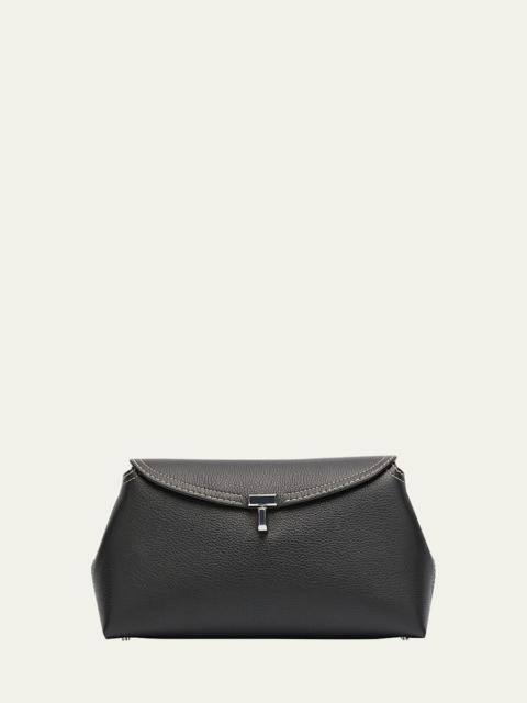 TOTEME T-Lock Top Handle Bag in Pebble Grain Leather
