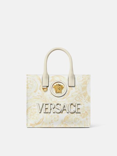 VERSACE La Medusa Printed Small Canvas Tote