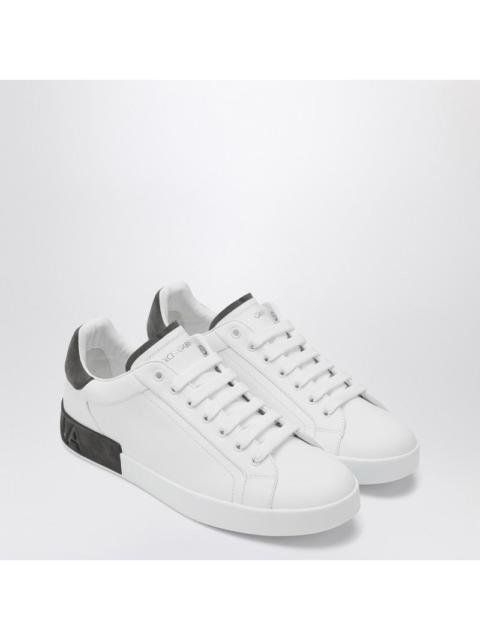Dolce & Gabbana Dolce&Gabbana Portofino White/Black Leather Sneaker Men