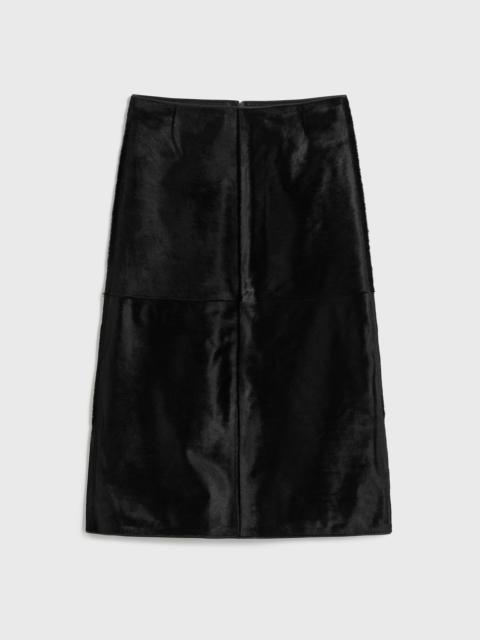 TOTEME Pony hair skirt black