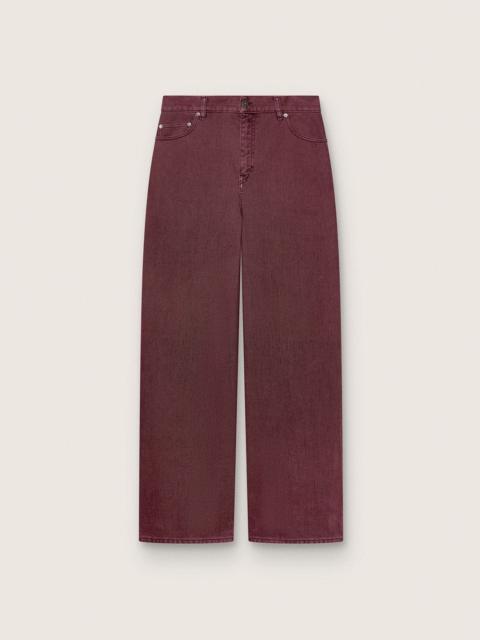 Golden Goose Women's jeans in burgundy denim