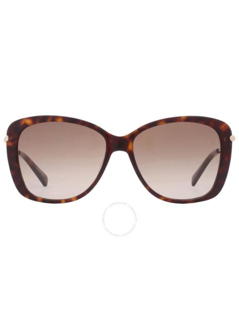 Longchamp Longchamp Brown Gradient Butterfly Ladies Sunglasses LO616S 213 56