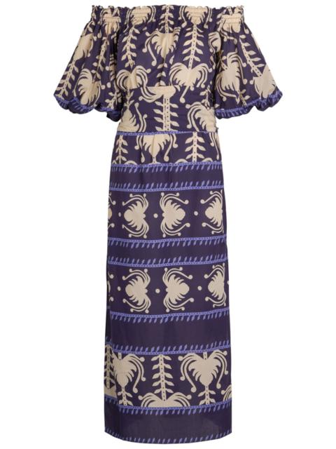 green emerald velvet dress Floral Crochet Dress main image 0