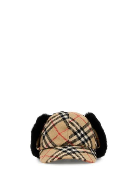 Burberry Embroidered wool hat