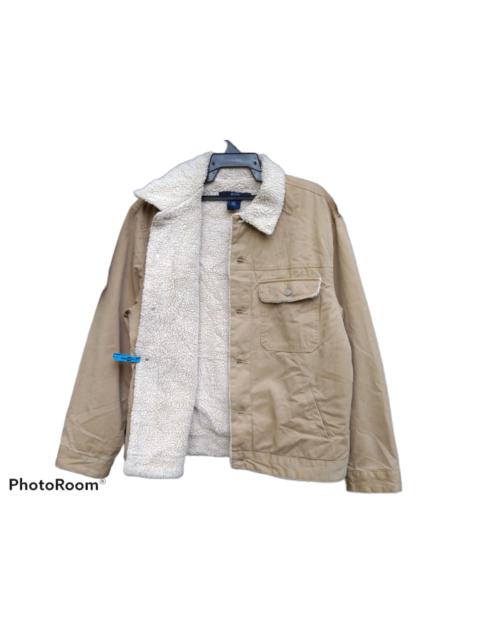 Other Designers Gap - VINTAGE GAP SHERPA JACKET@TRUCKER JACKET