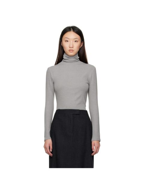 LE17SEPTEMBRE Gray Asymmetrical Turtleneck