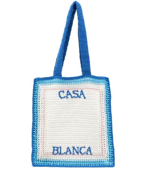 CASABLANCA Crochet Shopping Bag