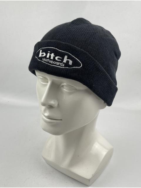 Japanese Brand - vintage bitch skateboard beanie hat tc43