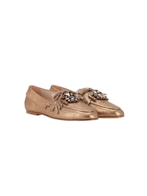 Tod's Tods Womens Gold Loafer, Size 7