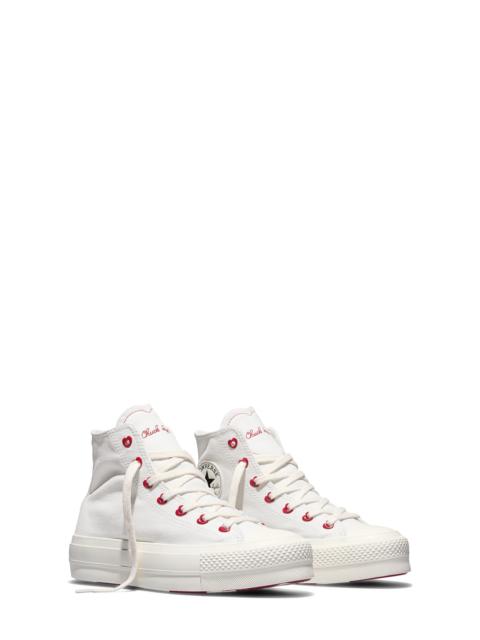 Converse Converse Chuck Taylor® All Star® Lift Oxford Sneaker in White/egret/days Ahead at Nordstrom
