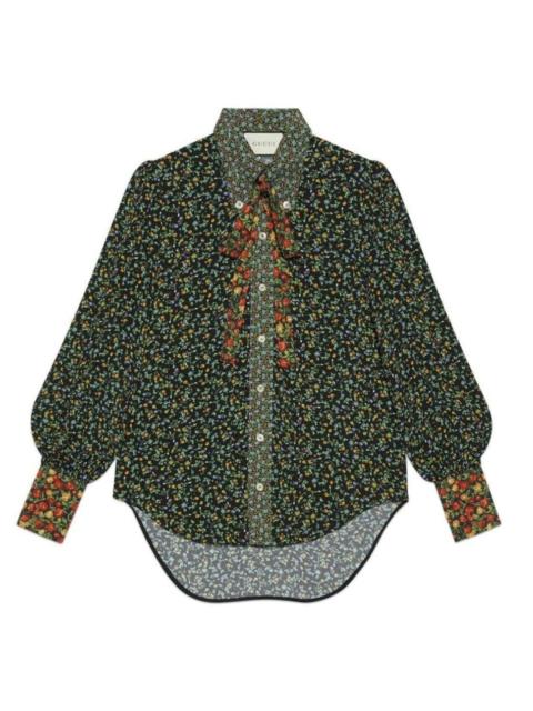 GUCCI Liberty Floral Bow Detail Shirt