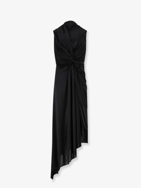 BALENCIAGA Balenciaga Women Stretch Fabric Long Asymmetrical Dress