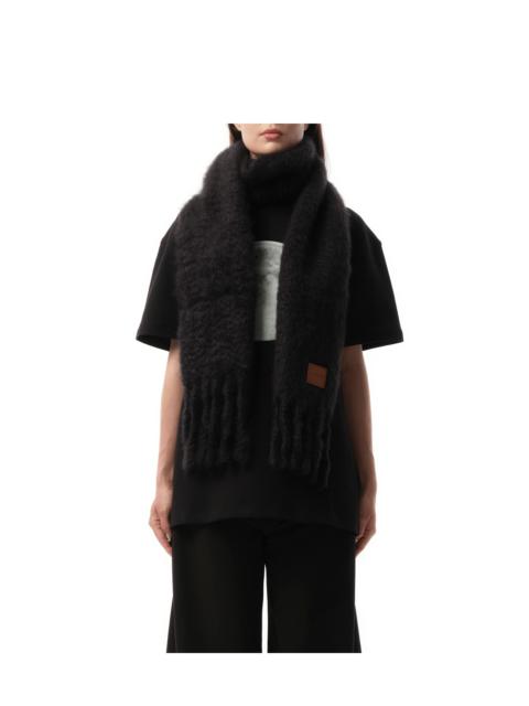 Loewe Mohair Blend Scarf in Black