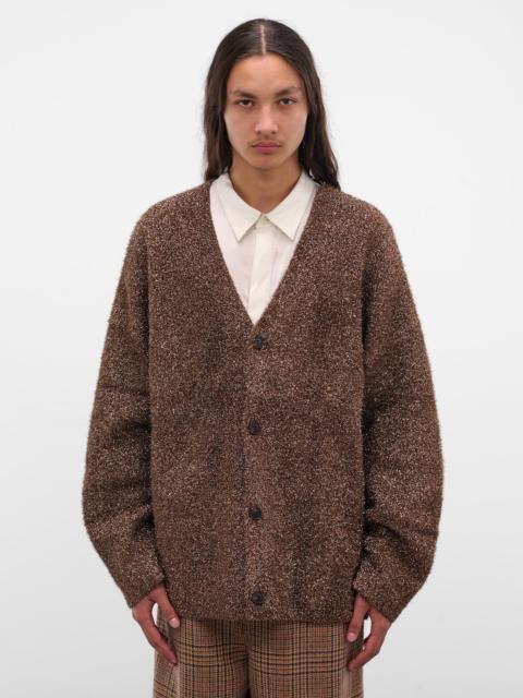 CMMN SWDN Eldar Bronze Lurex Knit Cardigan