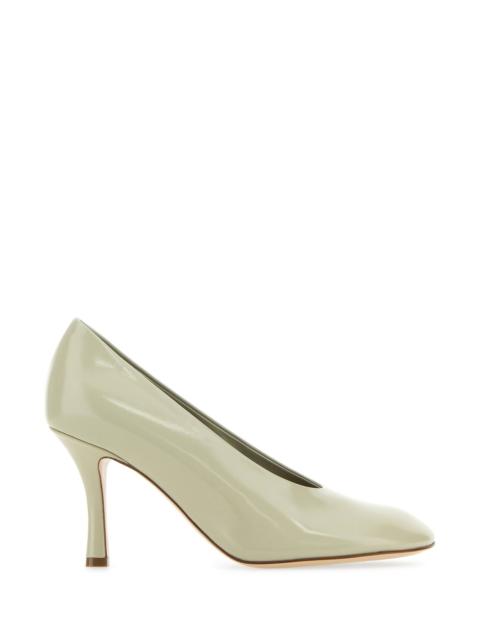 Burberry Dove grey leather Baby pumps