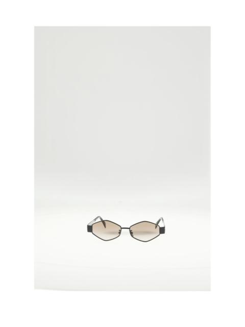 CELINE Celine Triomphe Metal 02 Black Gradient Brown Sunglasses