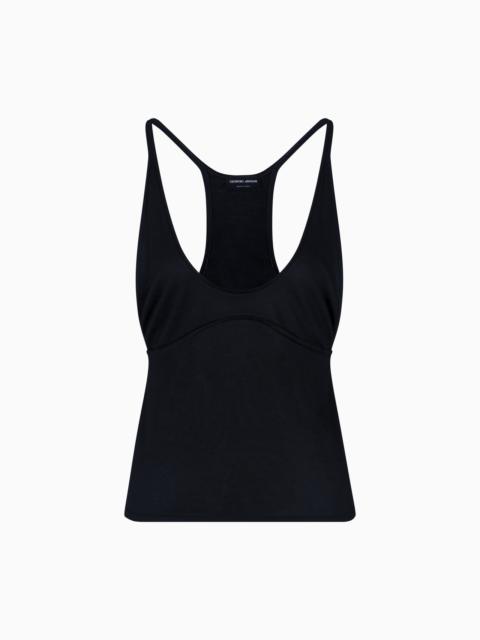 GIORGIO ARMANI VISCOSE JERSEY TOP